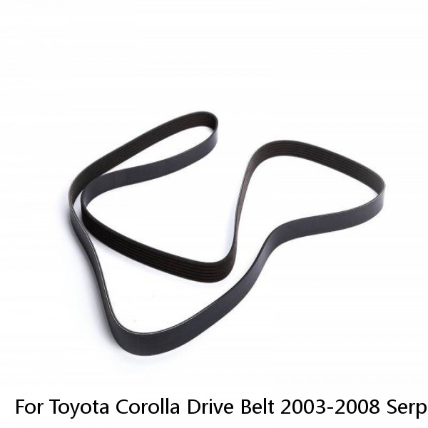 For Toyota Corolla Drive Belt 2003-2008 Serpentine Belt 6 Ribs Main Drive #1 image